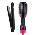 Style-on-the-Go Bundle – Cordless Hair Straightener & One Step Volumizer Brush for Sleek, Voluminous Hair Anytime, Anywhere-0